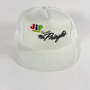 Retro Jif Peanut Butter Mr Pringle’s promotional Snapback Adjustable Vintage Hat